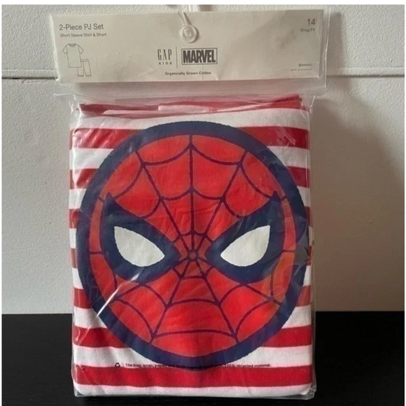 Gap Marvel Spider-Man boys pajamas set size 14 - Picture 2 of 9